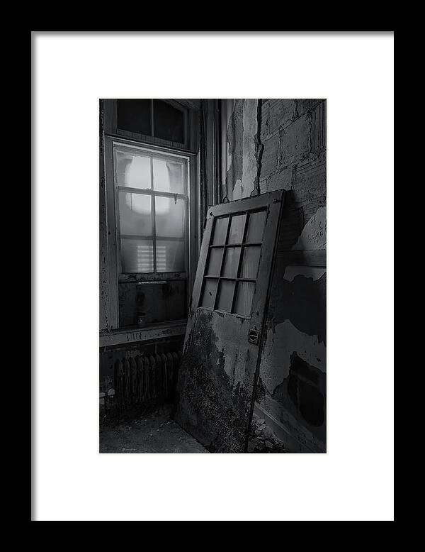 Jersey City New Jersey Framed Print featuring the photograph Old Door by Tom Singleton