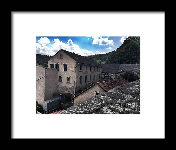 Old Framed Print featuring the photograph Old factory by Eva-Maria Di Bella
