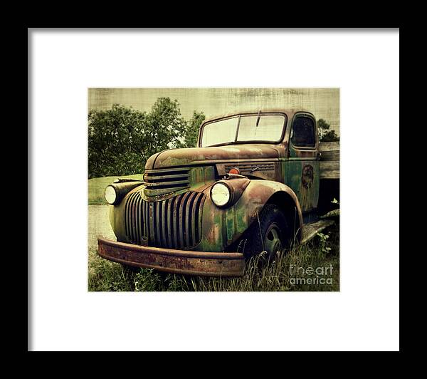 Truck Framed Print featuring the photograph Old Flatbed by Perry Webster