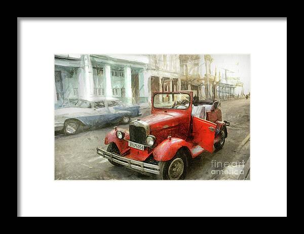 Ford Framed Print featuring the drawing Old Ford by Daliana Pacuraru