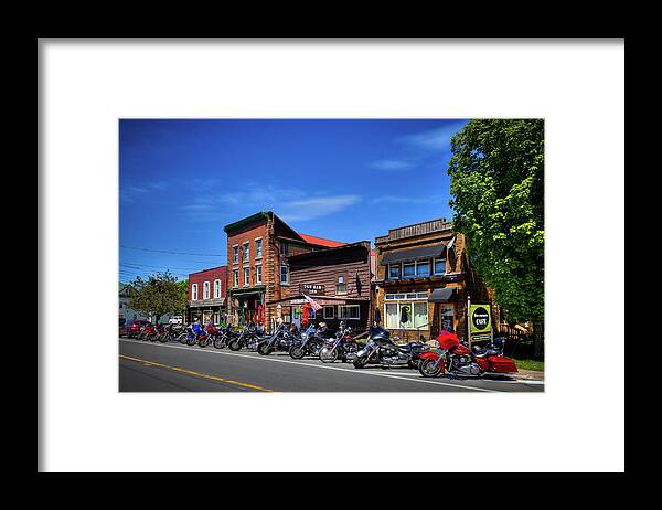 Old Forge's Bike And Brews Framed Print featuring the photograph Old Forge's Bike and Brews by David Patterson