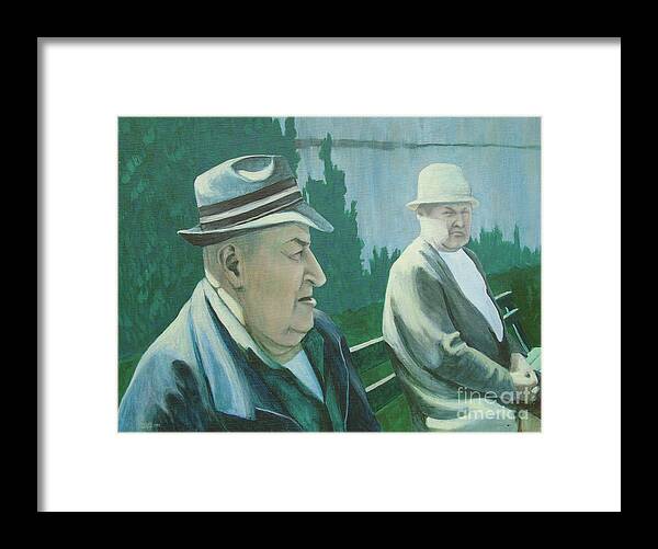 Friend Framed Print featuring the painting Old Friends by Susan Lafleur