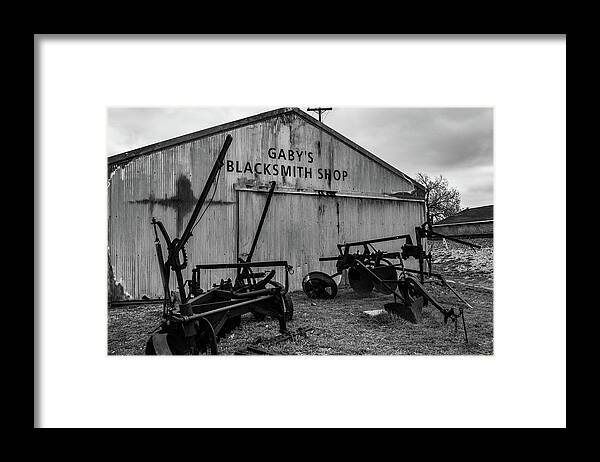 Blacksmith Framed Print featuring the photograph Old Frisco Blacksmith Shop by Nicole Lloyd