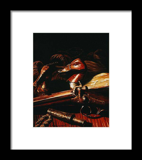 Decoy Framed Print featuring the painting Old Glass Eye by Kurt Jacobson
