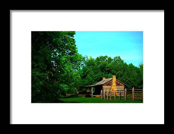 Indiana Framed Print featuring the photograph Old Homestead in Simpler Times by Stacie Siemsen
