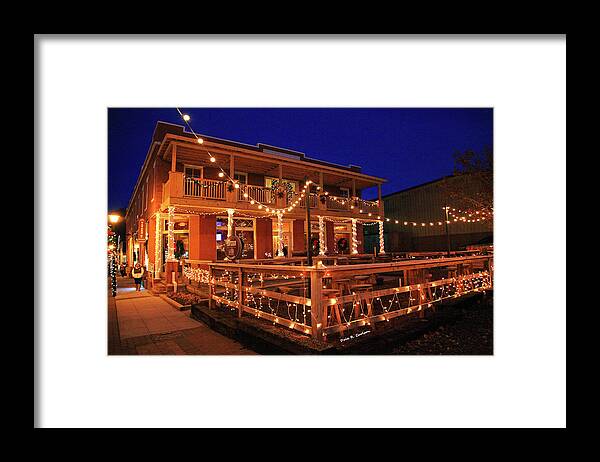 Christmas Framed Print featuring the photograph Old Hotel Christmas by Dale R Carlson