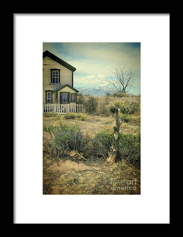 House Framed Print featuring the photograph Old House Near Mountians by Jill Battaglia