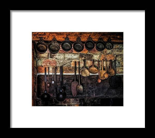 Old Kitchen Framed Print featuring the photograph Old Kitchen by Lilia S