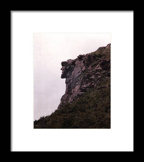 Old Man Of The Mountain Framed Print featuring the photograph Old Man of the Mountain by Wayne Toutaint