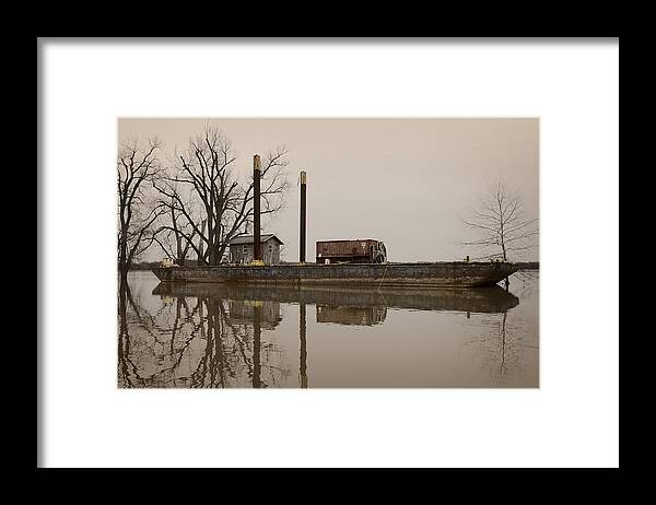 River Boat Framed Print featuring the photograph Old Man River by Steve L'Italien