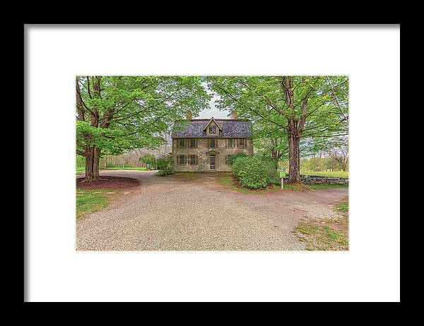 Old Manse Concord Massachusetts Framed Print featuring the photograph Old Manse Concord, Massachusetts by Brian MacLean