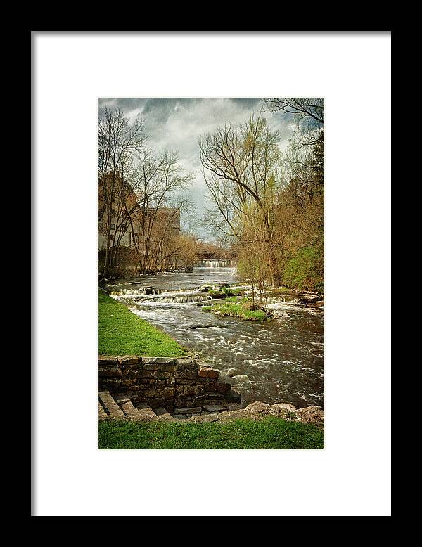 Old Mill On The River Framed Print featuring the photograph Old Mill on the River by Susan McMenamin