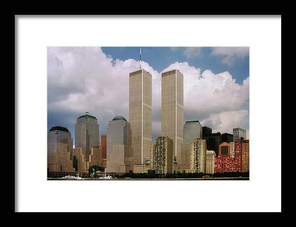 New York City Framed Print featuring the photograph Old NYC Skyline by Joann Vitali