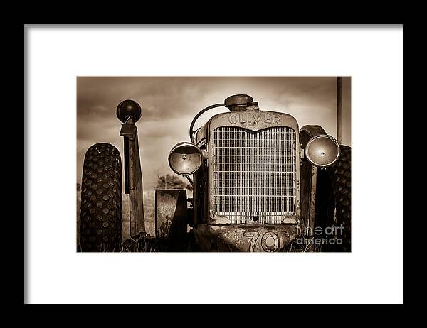 Landscape Framed Print featuring the photograph Old Oliver II by Steven Reed