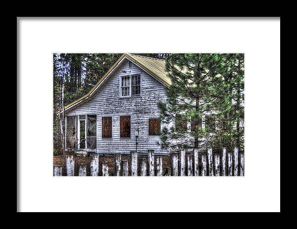 Abandoned House Framed Print featuring the photograph Old Places 2 by Loni Collins