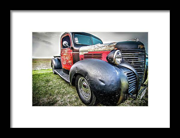 Truck Framed Print featuring the photograph Old Plymouth Truck by Wayne Heim