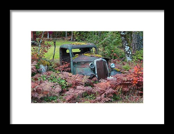 Cars Framed Print featuring the photograph Old Rusty Truck I C1000 by Mary Gaines