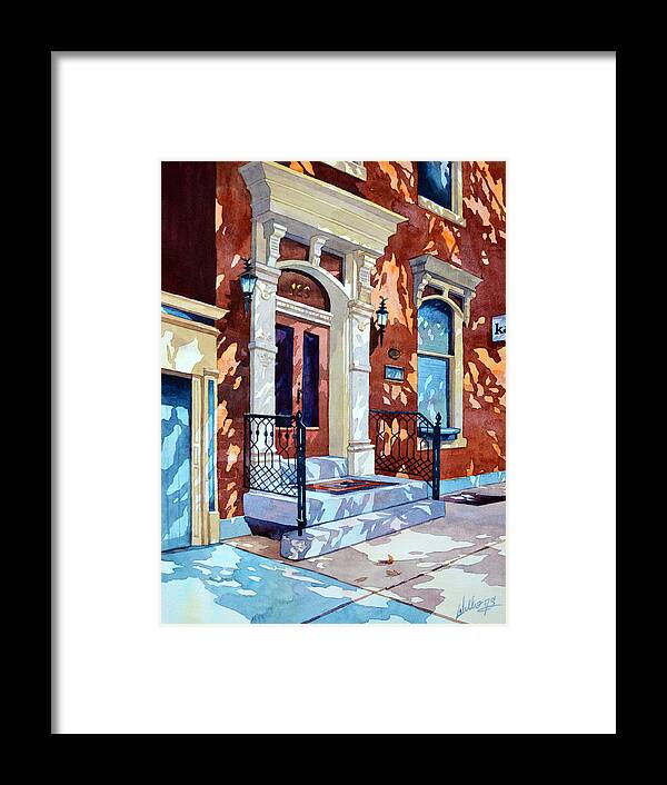 Landscape Framed Print featuring the painting Old School Charm by Mick Williams