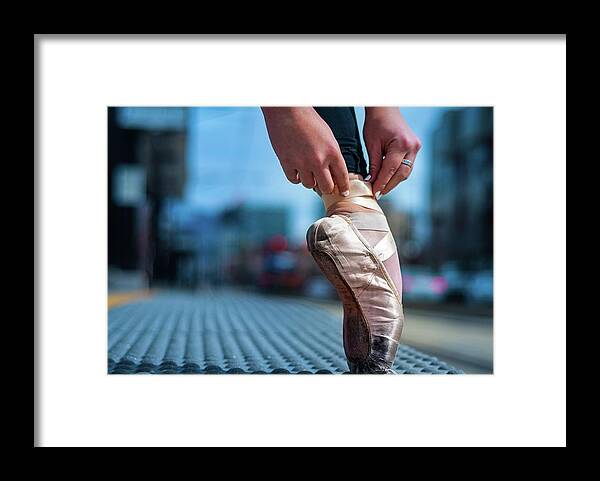 Balletgirl Framed Print featuring the photograph Old Shoes by Dave Koch