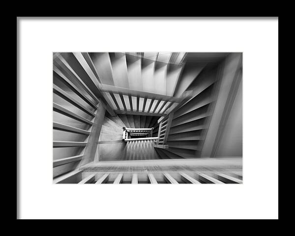 Staircase Framed Print featuring the photograph Old Staircase by Henk Van Maastricht