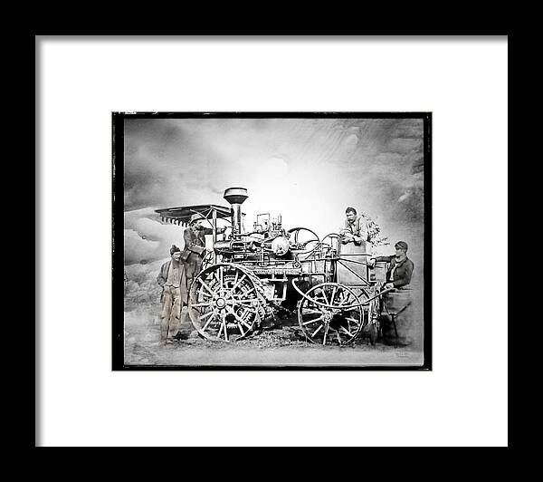 Mark T. Allen Framed Print featuring the photograph Old Steam Tractor by Mark Allen