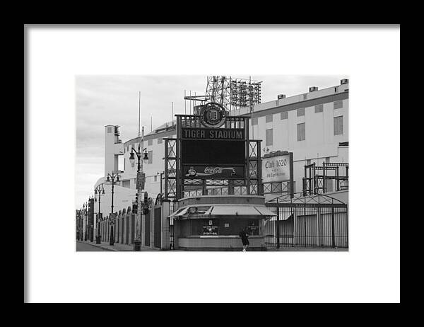 Tiger Stadium Framed Print featuring the photograph Old Tiger Stadium by Sabrina Hall