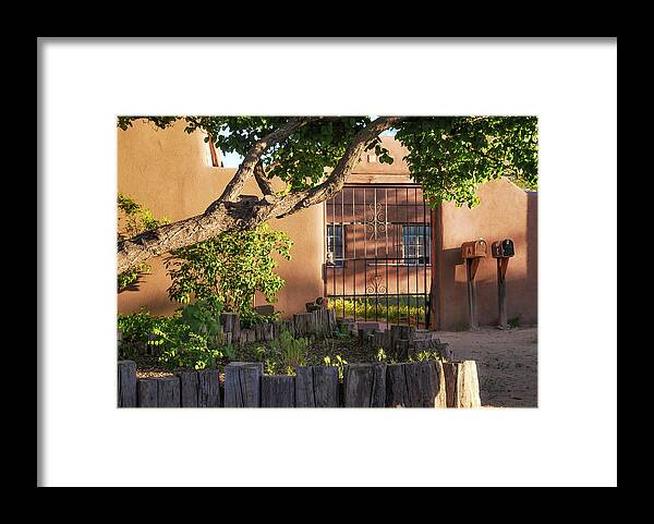 America Framed Print featuring the photograph Old Town Albuquerque Pueblo by Gregory Ballos