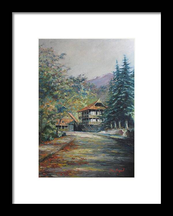 Armenia Framed Print featuring the painting Old town Dilijan by Tigran Ghulyan