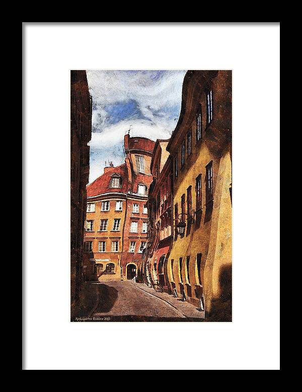  Framed Print featuring the photograph Old Town in Warsaw # 22 by Aleksander Rotner