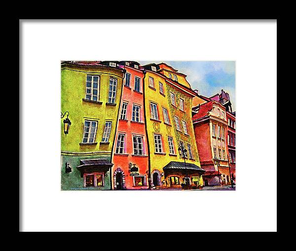 Old Town Framed Print featuring the photograph Old Town in Warsaw #4 by Aleksander Rotner
