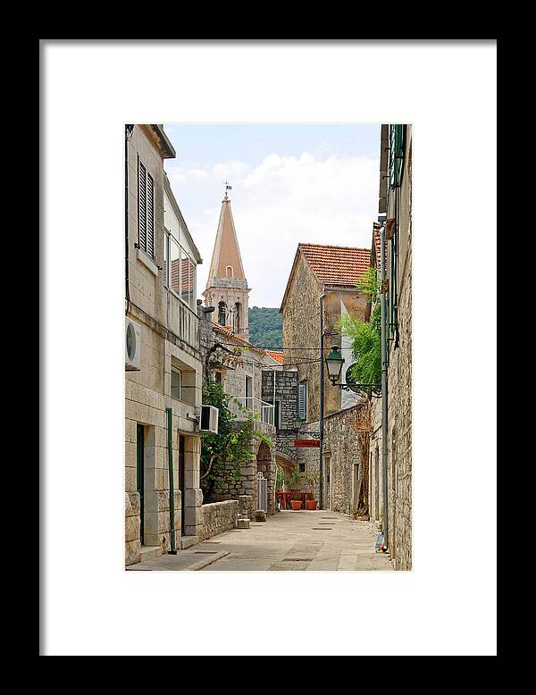 Old Town Framed Print featuring the photograph Old Town Stari Grad by Sally Weigand