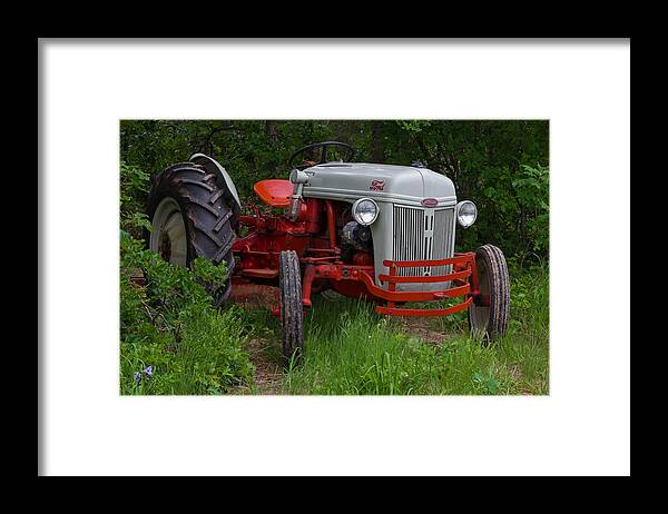 Old Tractor Framed Print featuring the photograph Old Tractor by Doug Long