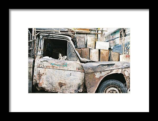 Framed Print featuring the photograph Old Truck by Dean Harte