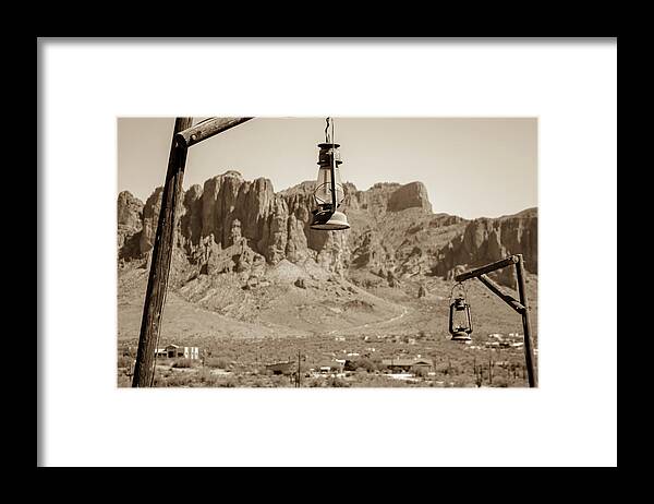 Western Framed Print featuring the photograph Old west 3 by Darrell Foster