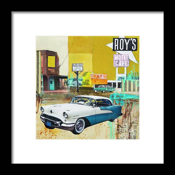 Oldsmobile Framed Print featuring the mixed media Oldsmobile by Elena Nosyreva