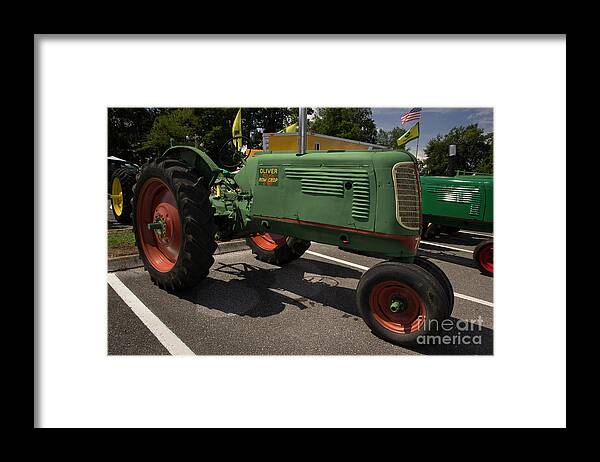 Tractor Framed Print featuring the photograph Oliver Row Crop 70 by Mike Eingle