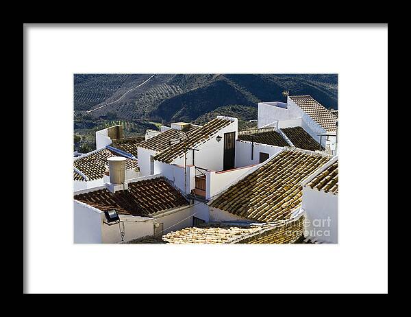 Olvera Framed Print featuring the photograph Olvera Cityview by Heiko Koehrer-Wagner