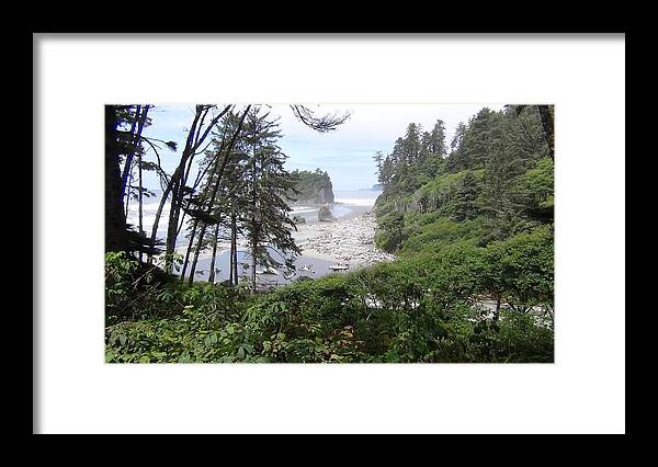 Landscape Framed Print featuring the photograph Olympic National Park Beach by John Mathews