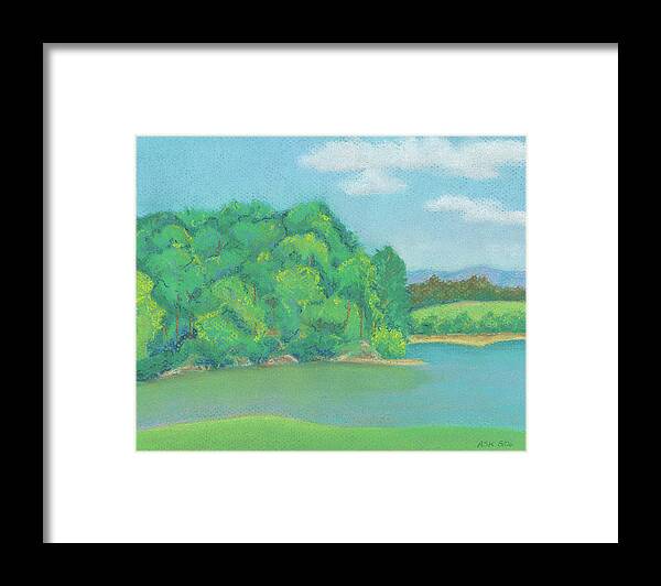 Art Framed Print featuring the pastel Omega Afternoon by Anne Katzeff