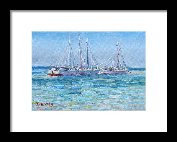 On A Clear Day Framed Print featuring the painting On A Clear Day by Ritchie Eyma