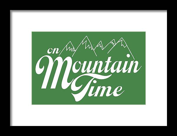 On Mountain Time Framed Print featuring the photograph On Mountain Time by Heather Applegate