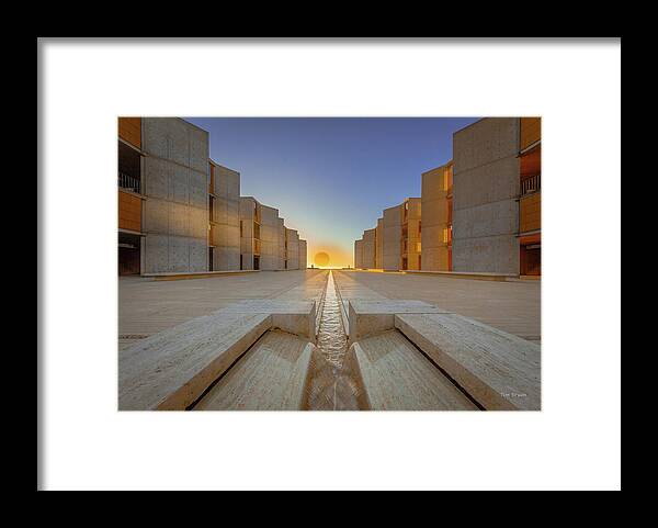 Jonas Salk Framed Print featuring the photograph On Opposite Sides by Tim Bryan