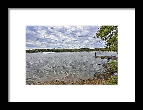 potomac River Framed Print featuring the photograph On The Banks of the Potomac River by Brendan Reals