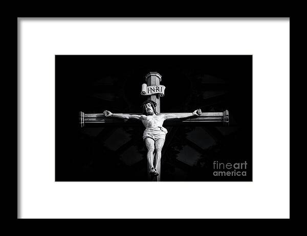 Jesus Christ Framed Print featuring the photograph On The Cross by Tim Gainey