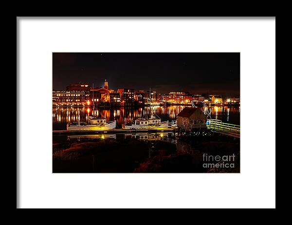 Landscape Framed Print featuring the photograph On the River by Steve Brown