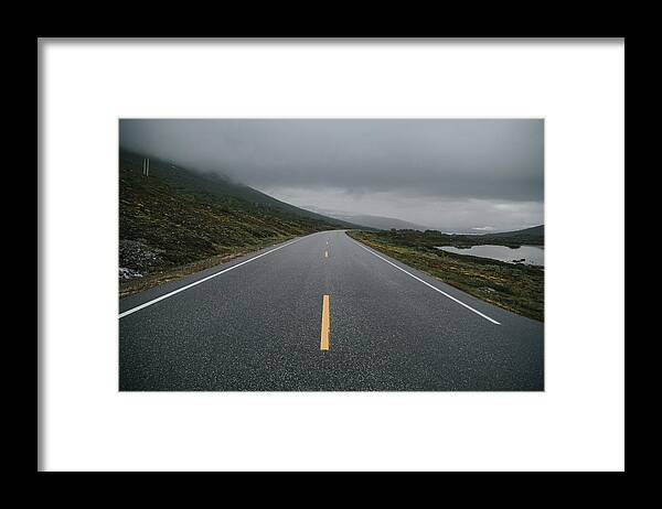 Road Trip Framed Print featuring the photograph On the road by Aldona Pivoriene