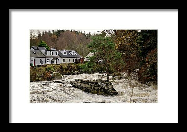 Scotland Framed Print featuring the photograph On the rock surrounded by waters by Elena Perelman