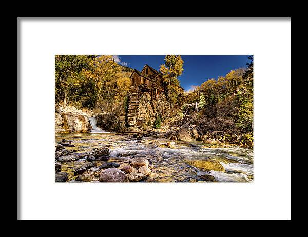 Crystal Framed Print featuring the photograph On the Rocks by Chuck Rasco Photography