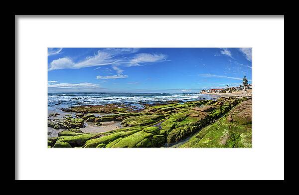 Beach Framed Print featuring the photograph On the Rocky Coast by Peter Tellone