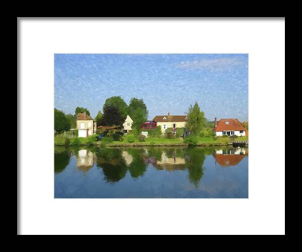 River Framed Print featuring the painting On The Seine by Gary Grayson